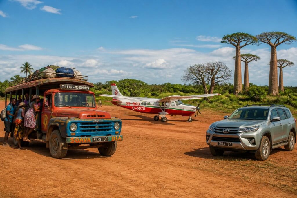 découvrez les différentes options pour se déplacer à madagascar : taxi-brousse, avion ou location de véhicule. conseils pratiques pour voyager facilement et confortablement à travers l'île.