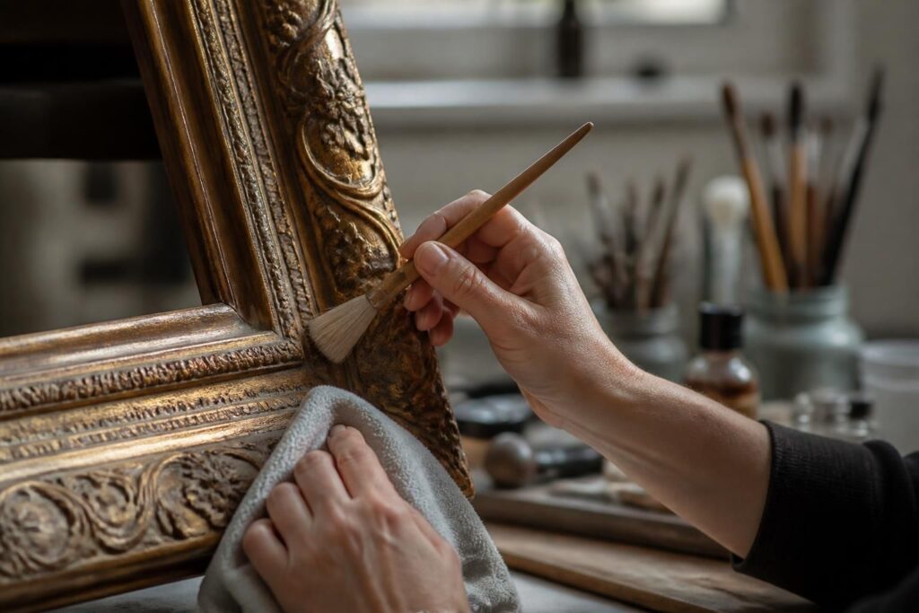 découvrez nos conseils pratiques pour nettoyer délicatement le cadre d’un tableau ancien sans l’endommager, et préserver ainsi son charme et sa valeur.
